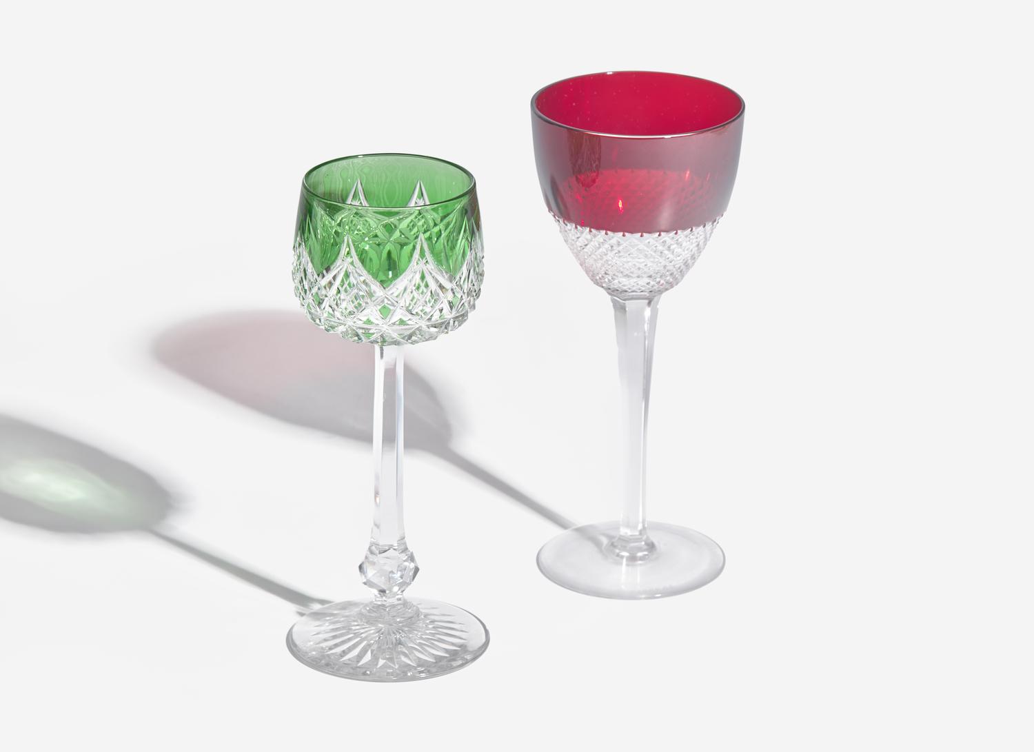 A Group of Baccarat and Modern Faberg é Stemware