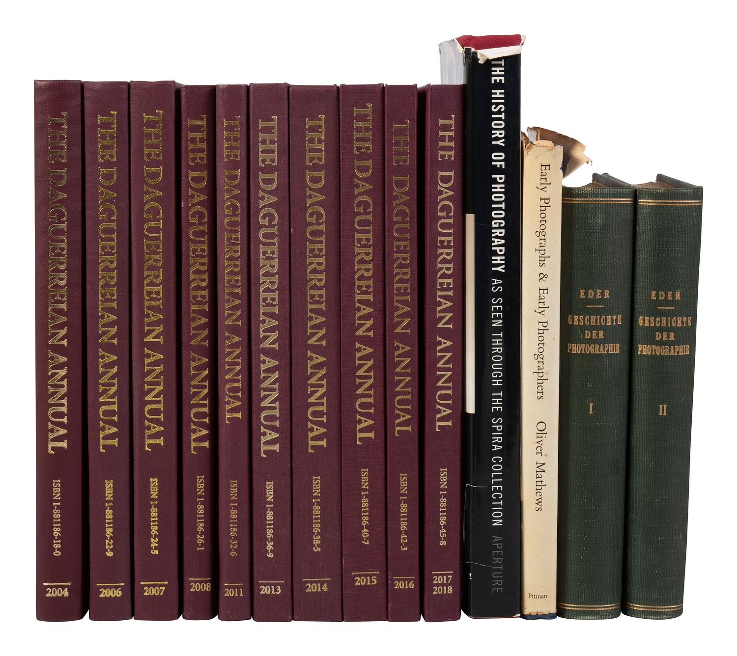 [EARLY PHOTOGRAPHY]. 36 works involving the history of photography, including periodicals.