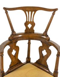 An English Oak Corner Chair