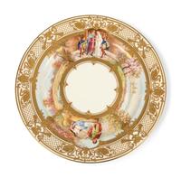 Eleven Dresden Ambrosius Lamm Porcelain Opera Cabinet Plates