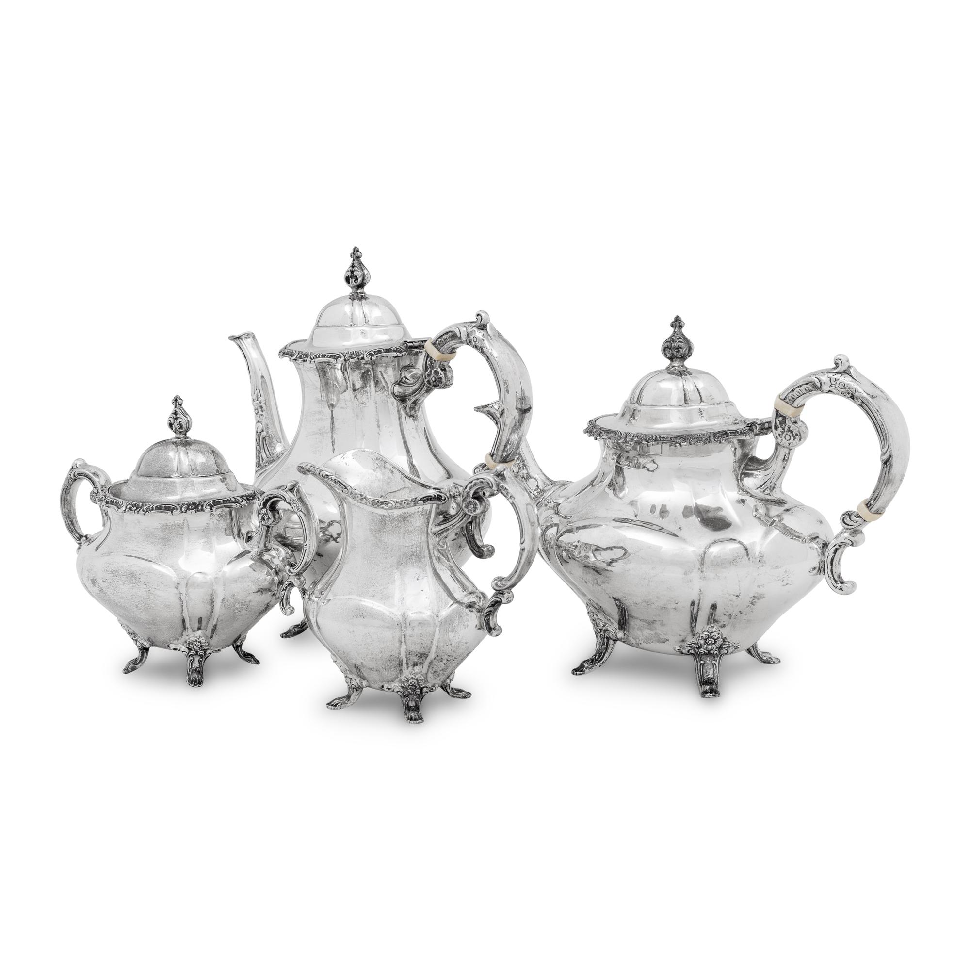 An American Silver Four-Piece Tea and Coffee Service