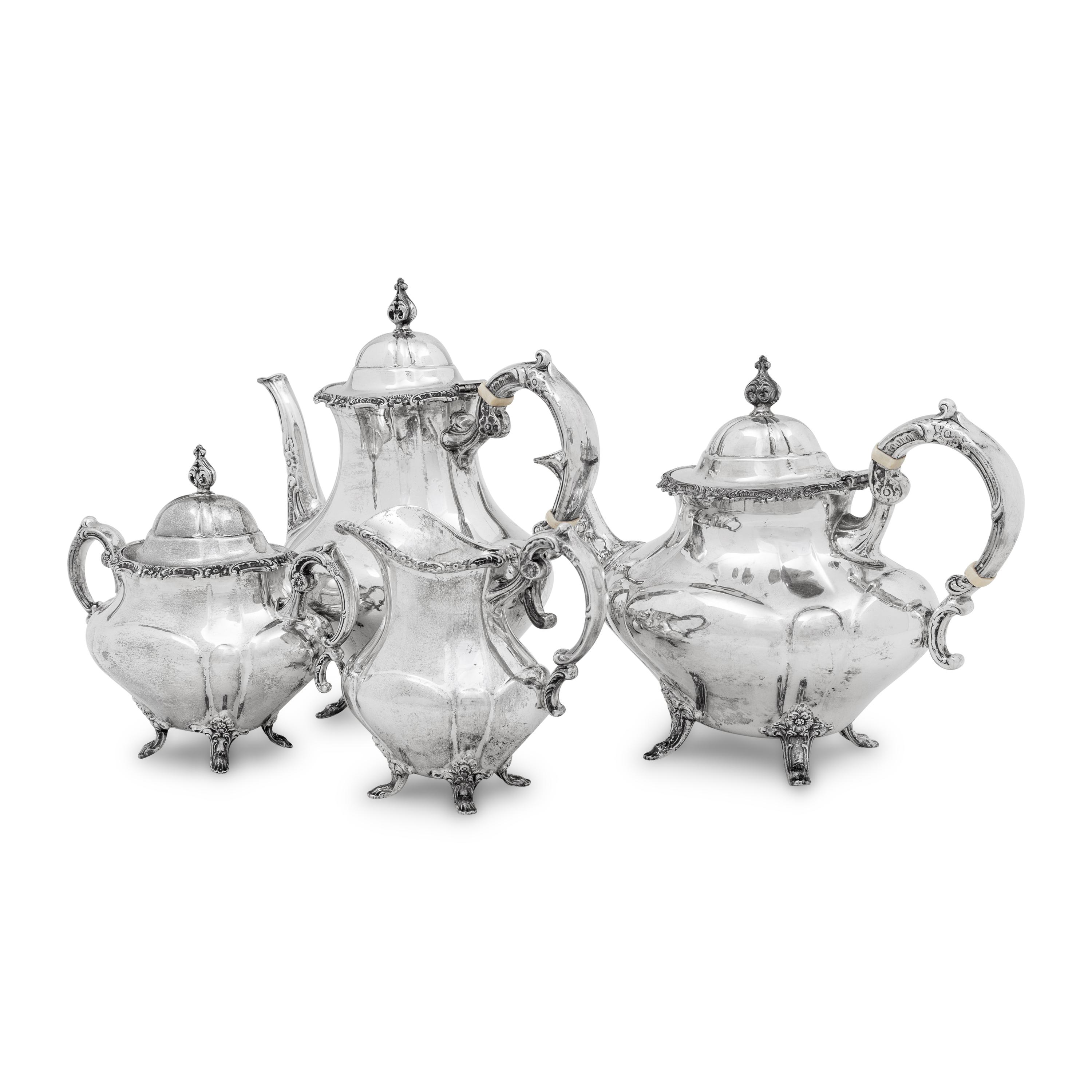 An American Silver Four-Piece Tea and Coffee Service