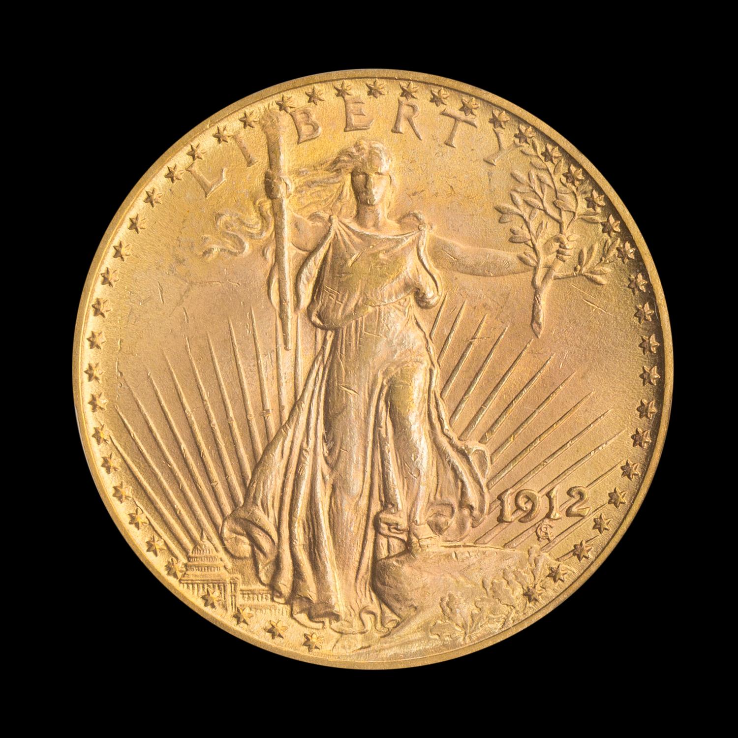 A United States 1912 St. Gaudens $20 Gold Coin