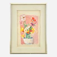 Hobson Pittman (American, 1900–1972) Still Life (Roses); together with a companion