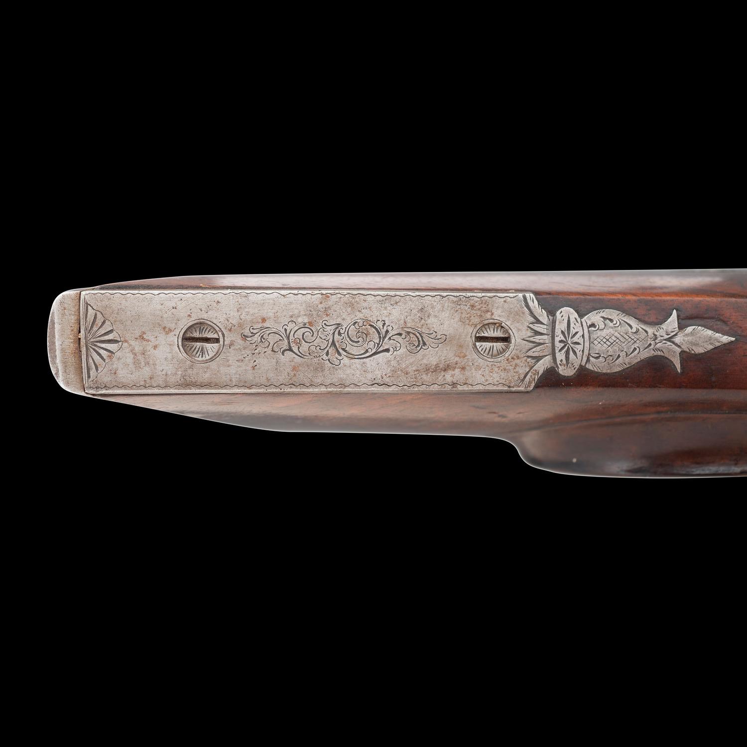 Lovely H.E. Dimick St. Louis Half-Stock Percussion Heavy Sporting Rifle