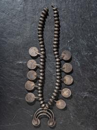 Navajo Coin and Turquoise Necklace
