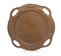 An American Copper Serving Tray Diameter 21 inches. — L. AND J.G. STICKLEY, NEW YORK