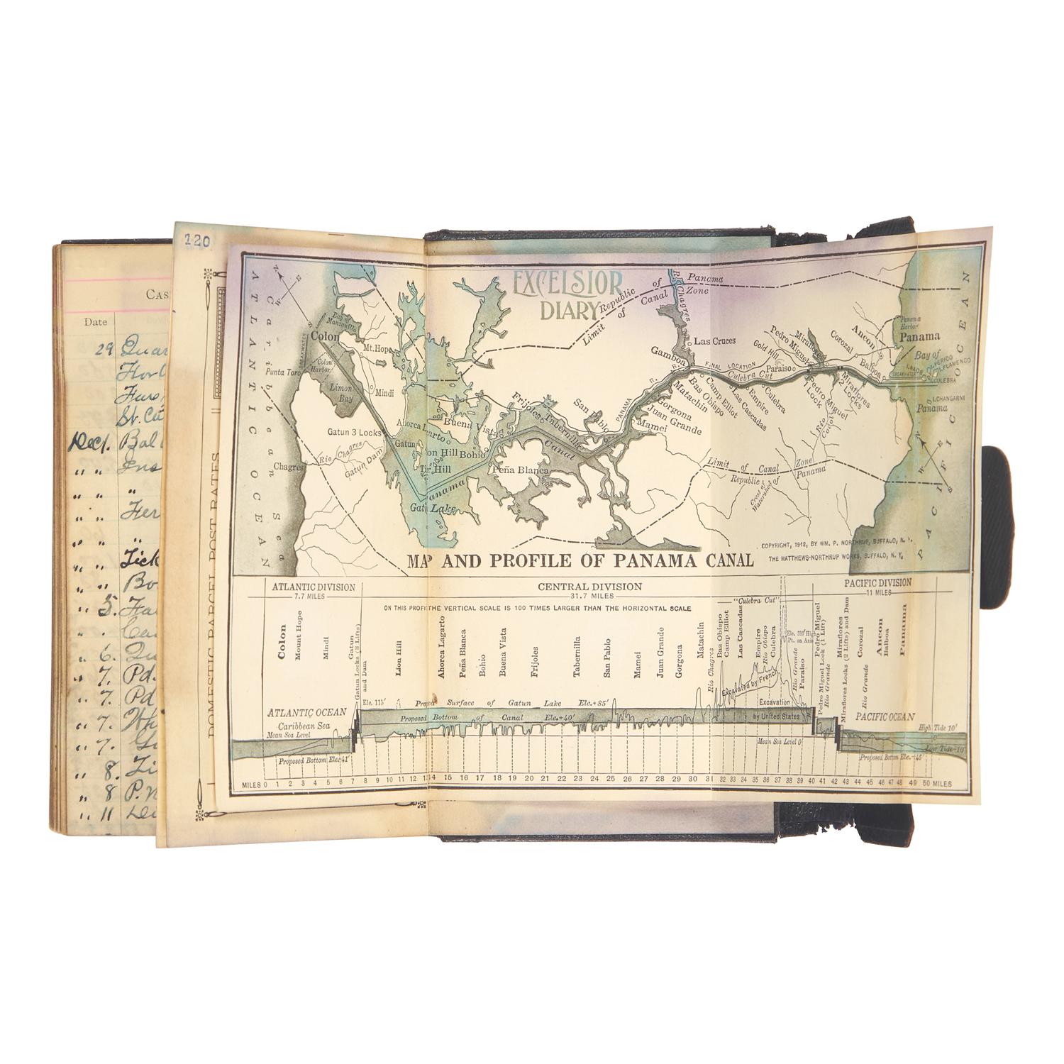[Americana] Wikoff, William M . Manuscript Diaries of Cross-Country Automobile Trips, ca. 1914-25, with Assorted Ephemera