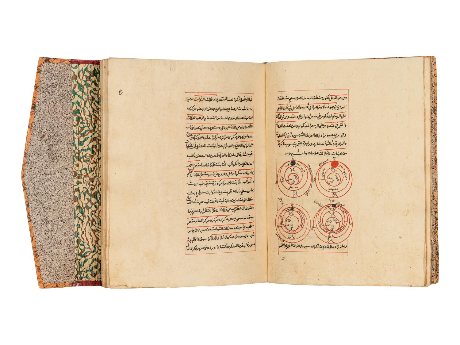 [ASTRONOMY -- MANUSCRIPT]. MUSA BIN MUHAMMAD QADI ZADEH AL-RUMI (d. 1436 AD). Al-Mulakhkhas fi 'Ilm al-Hay’a. Gaza [A commentary on the Compendium of Cosmology]. Ottoman Palestine, AH 1279/1862-3 AD.