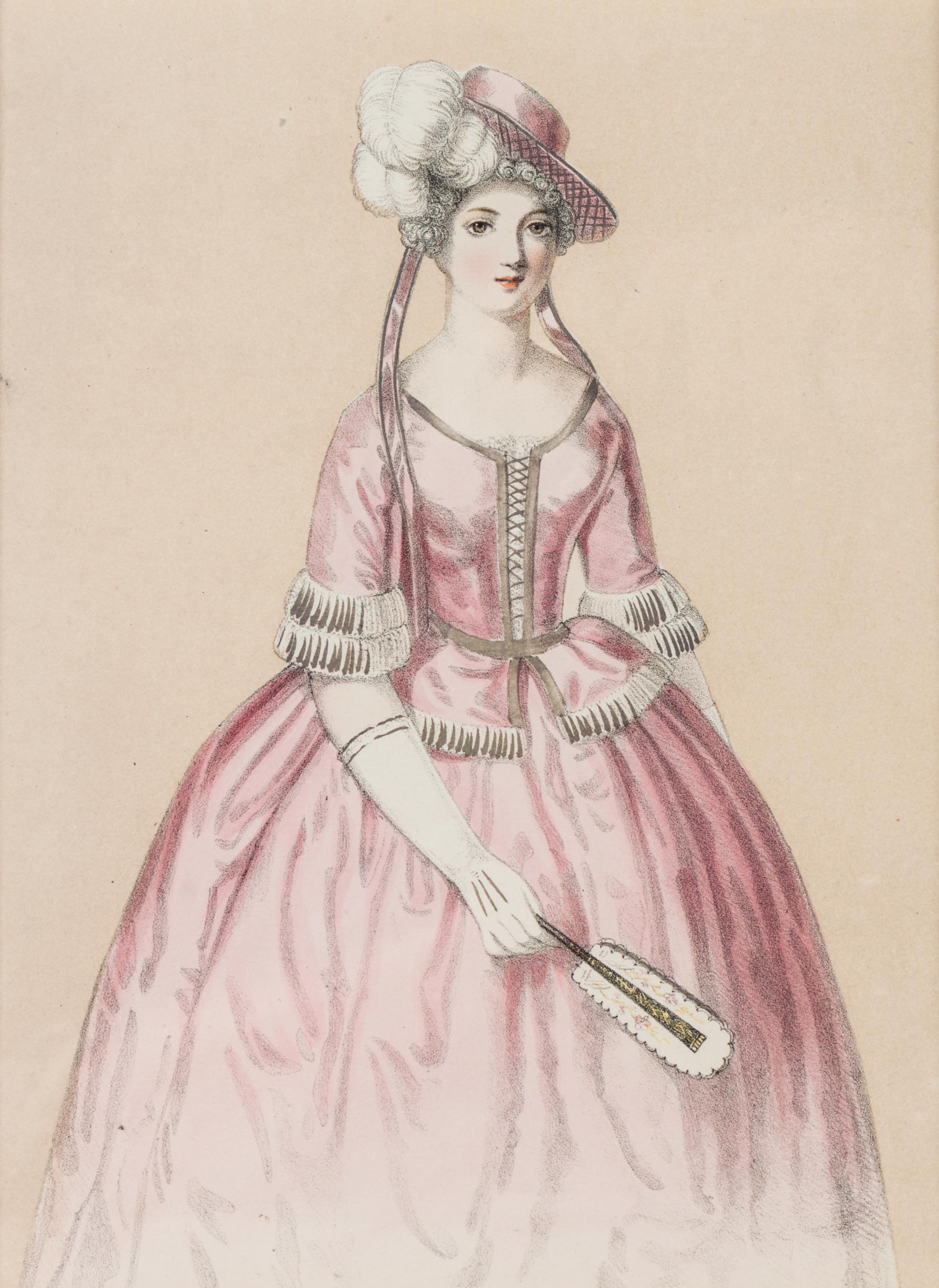 A Collection of 34 Late Georgian and Regency Style Fashion Plates Sight: 7 3/4 x 6 inches. — 20TH CENTURY