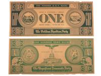 [STEVENSON, Adlai Ewing II (1900-1965)]. A group of campaign ephemera incl. a rare 1952 kerchief.