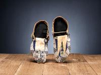 Sioux Beaded Hide Moccasins