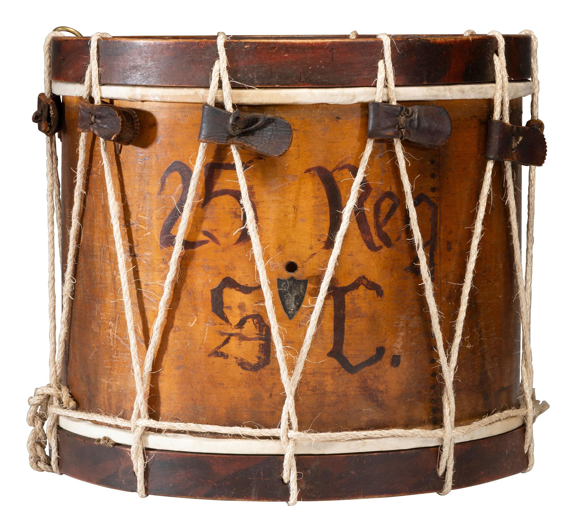 Jacob Stewart Civil War Era Snare Drum Attributed to the 25th South Carolina Infantry
