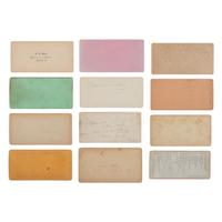 [Early Photography] Group of 12 Stereoviews of Photo Galleries, incl. Brady, Anthony, and Taber