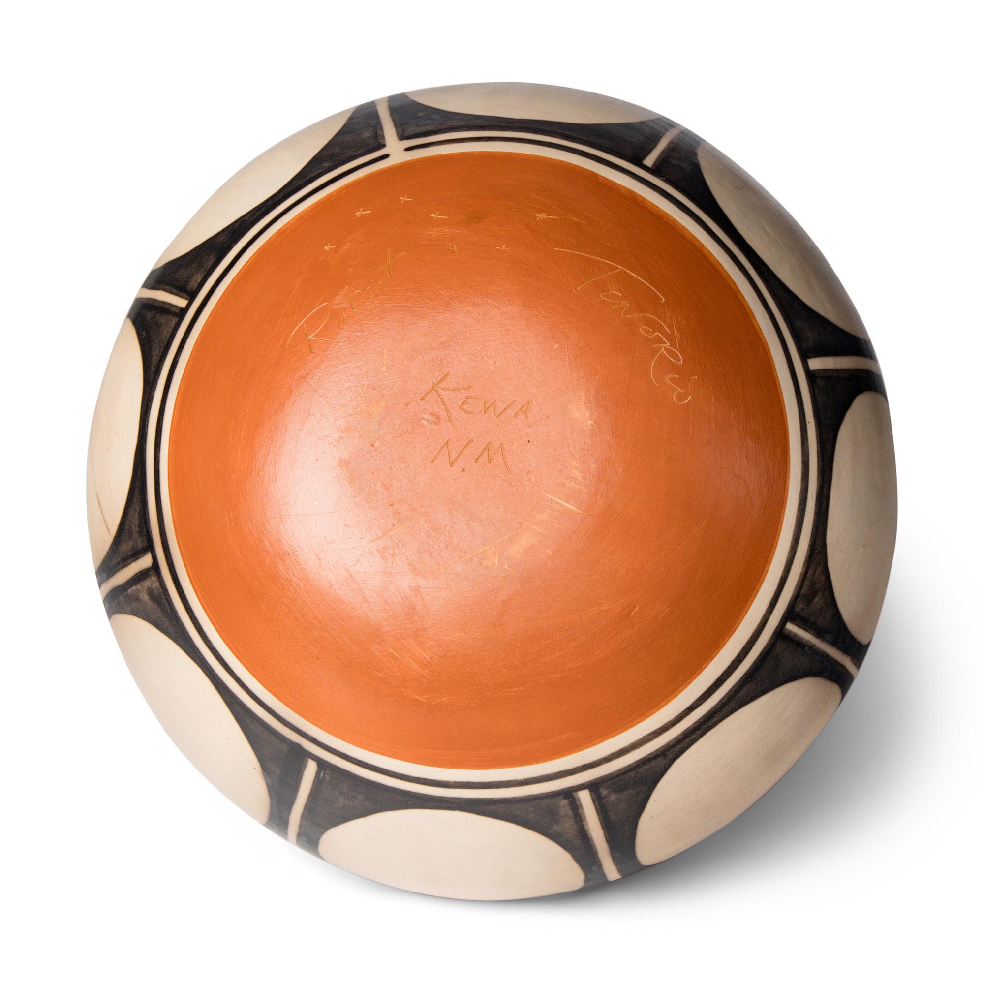 Robert Tenorio (Kewa, b. 1950) — Lidded Pottery Jar, with Avian Finial