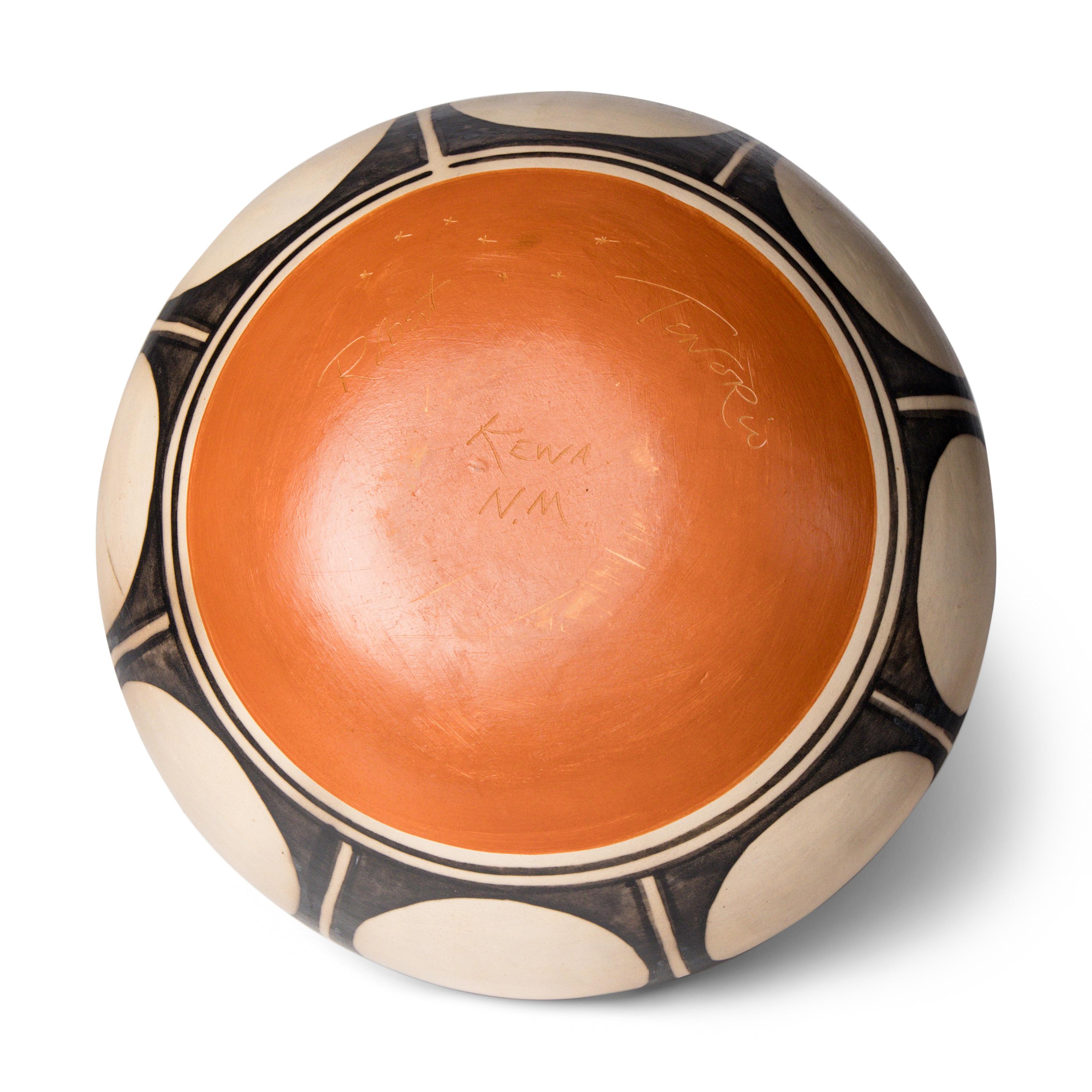 Robert Tenorio (Kewa, b. 1950) — Lidded Pottery Jar, with Avian Finial