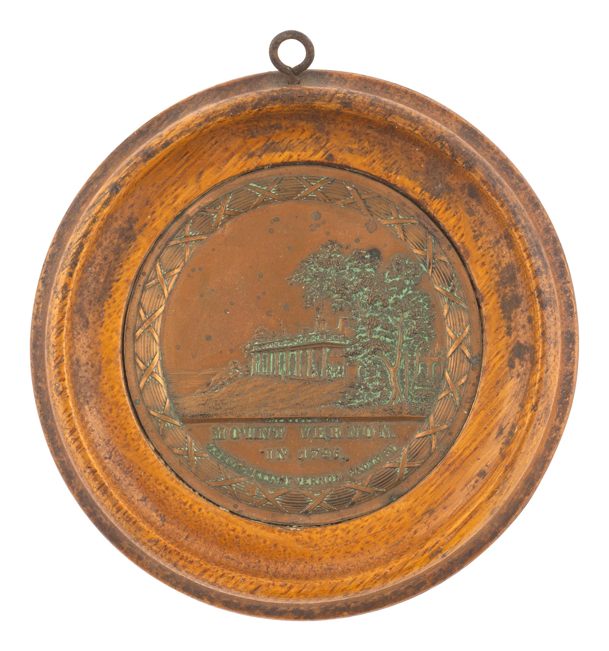 Two Mount Vernon Souvenir Plaques