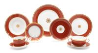 A Richard Ginori Porcelain Partial Dinner Service Dinner plate diameter 10 3/4 inches. — 20TH CENTURY