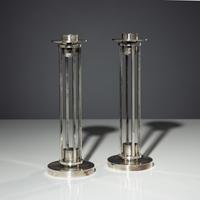 Pair of Skyscraper candlesticks for Swid Powell