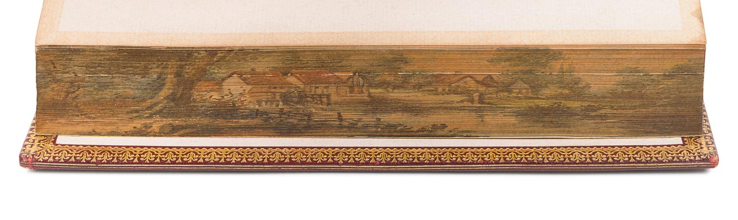 [FORE-EDGE PAINTING]. - [CURRIE, Miss C. B. (1849-1940)]. BOWDLER, Thomas. Letters Written in Holland. London: J. Robson and W. Clark, J. Debrett, and C. Dilly, 1788.
