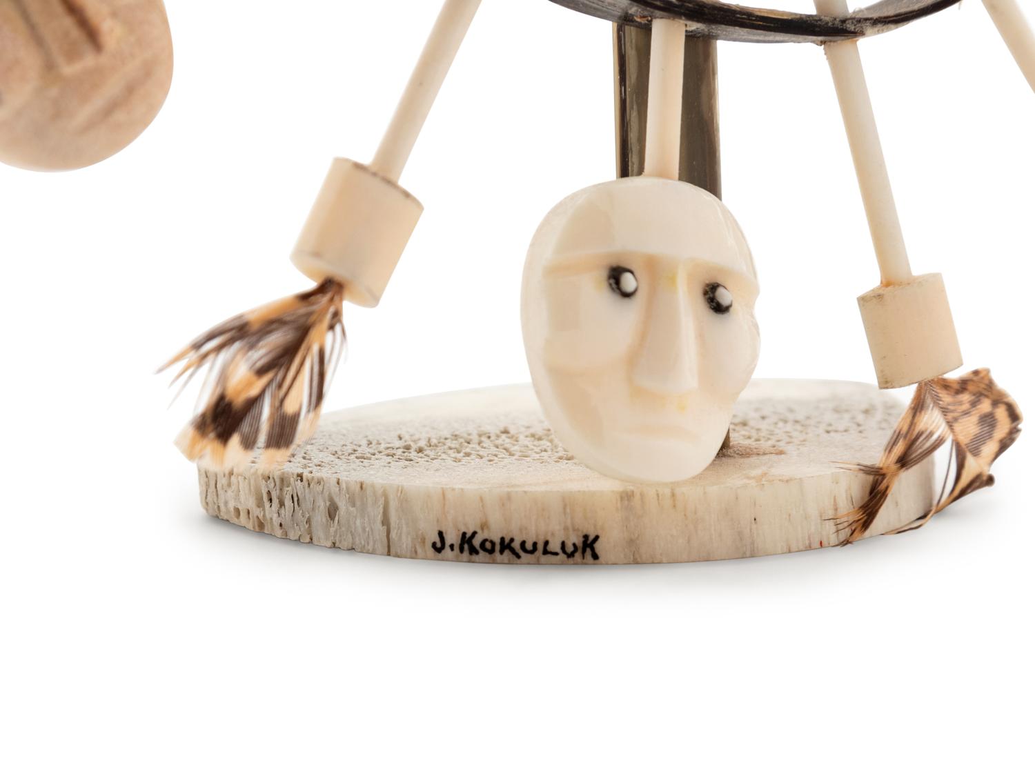 A Collection of Inuit Carved Stone and Bone Sculptures