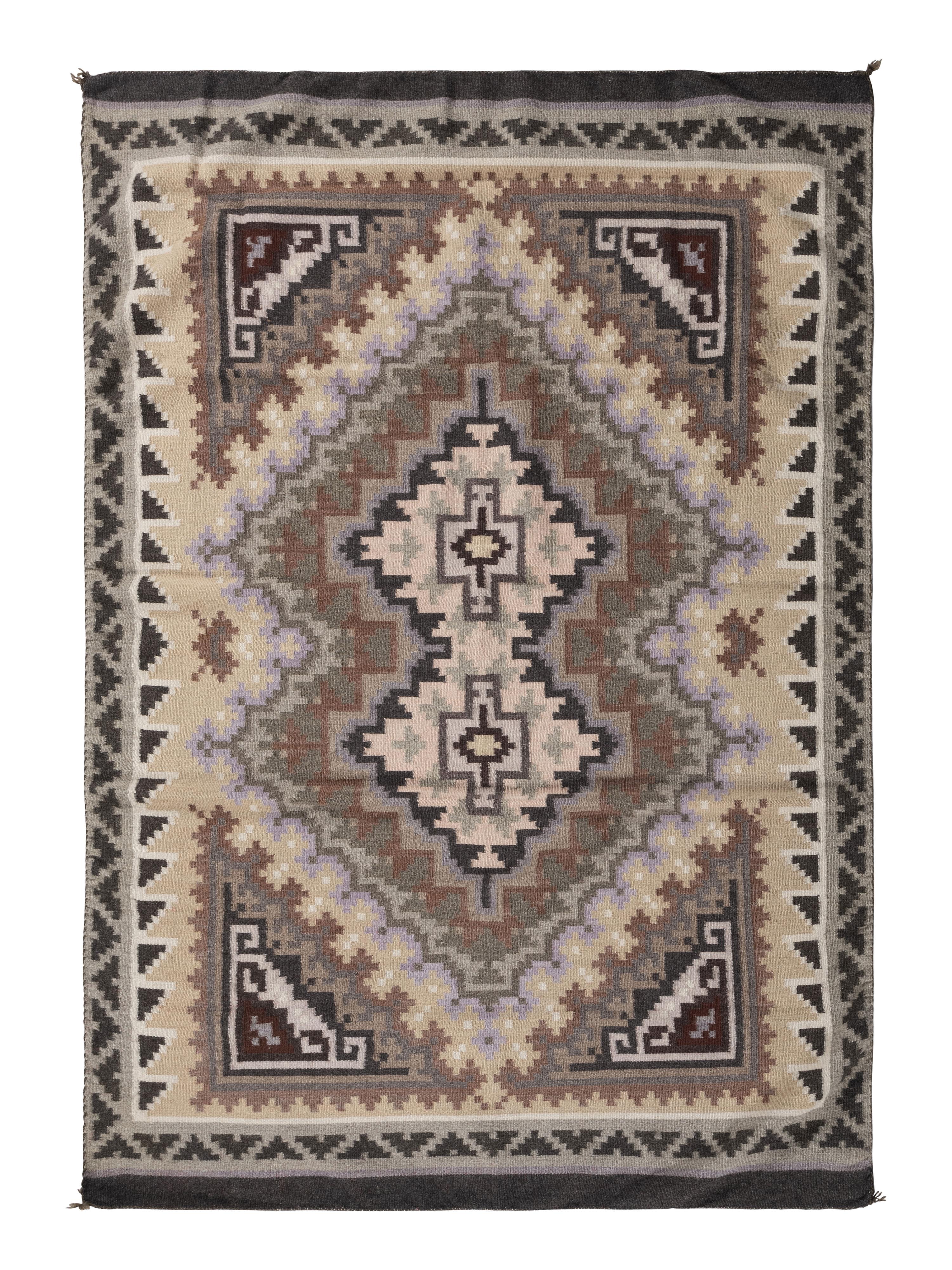 Navajo Two Grey Hills Weaving / Rug