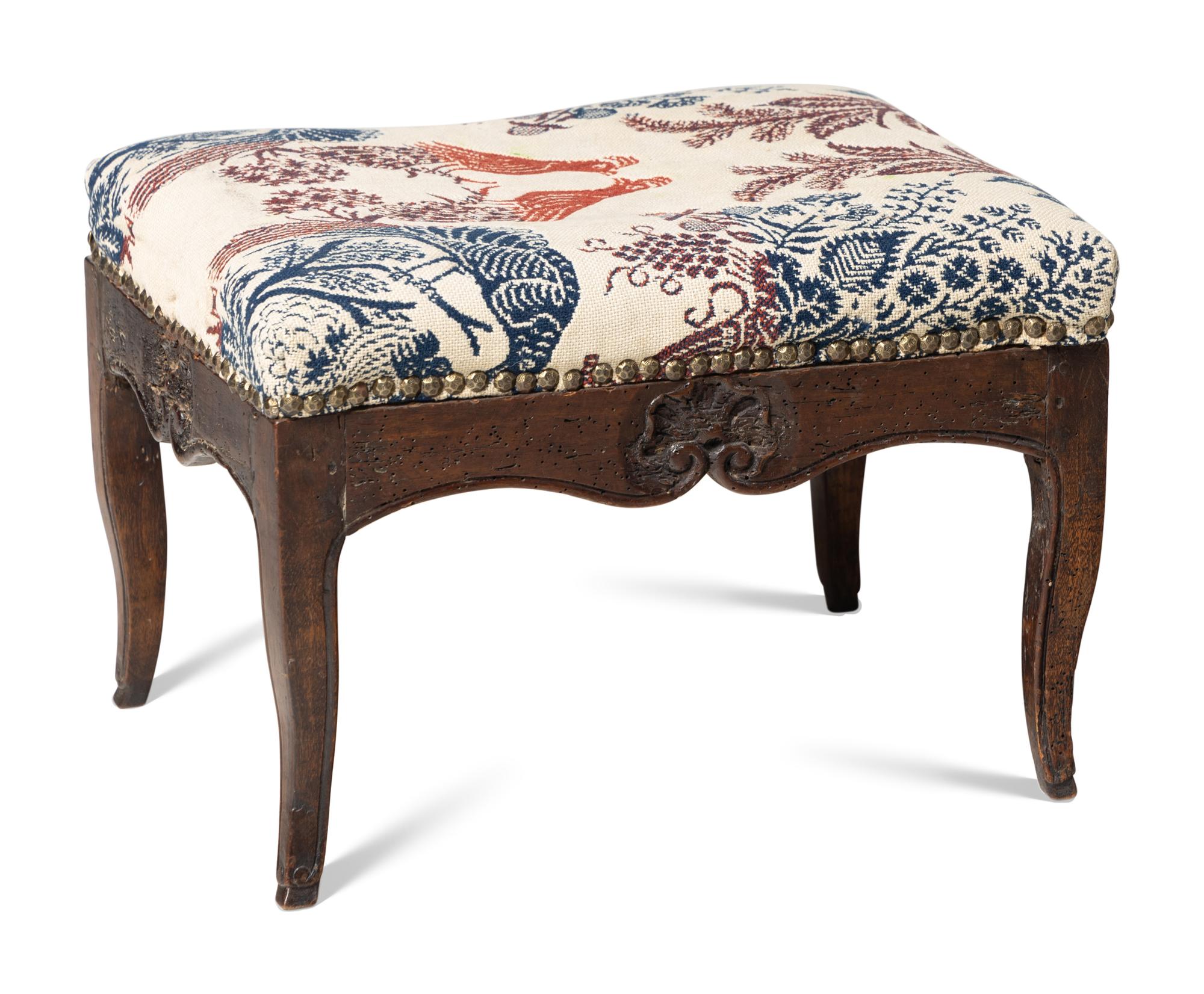 A Régence Walnut Stool