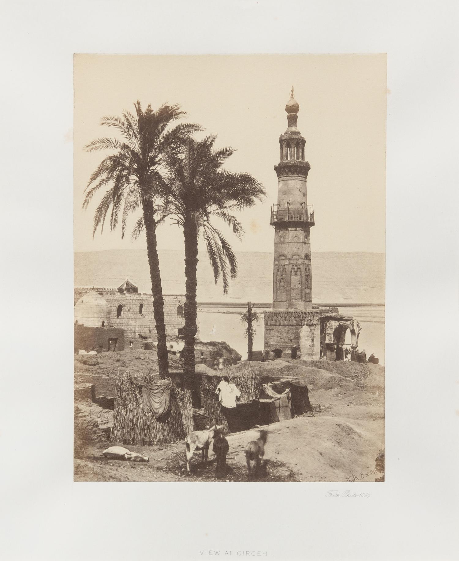 Francis Frith, (British, 1822-1898), View at Girgeh, 1857