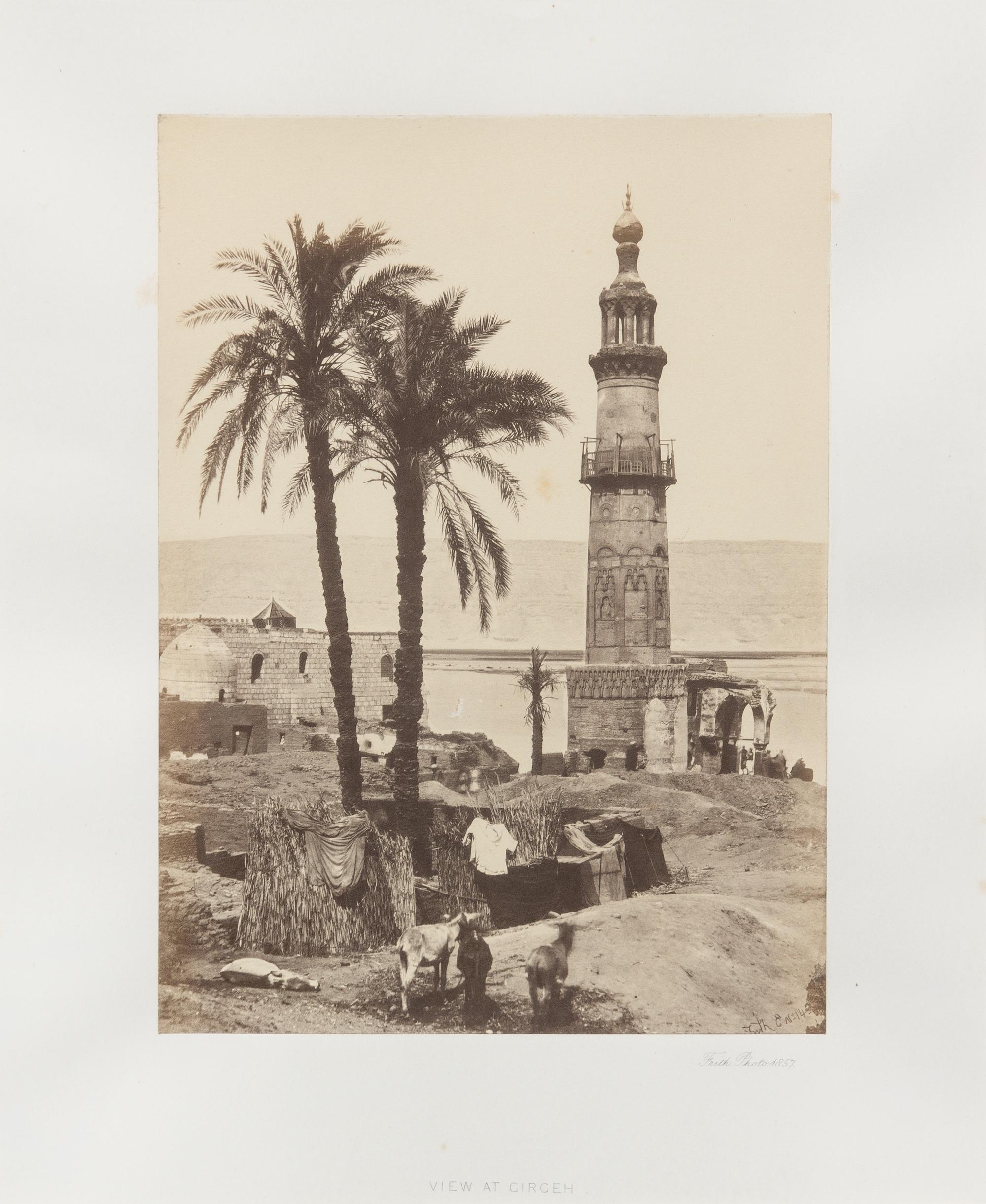 Francis Frith, (British, 1822-1898), View at Girgeh, 1857