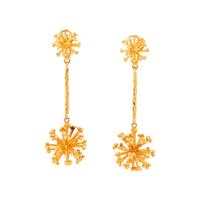 YELLOW GOLD EARCLIPS
