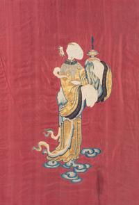 Three Chinese Silk Embroidered Panels