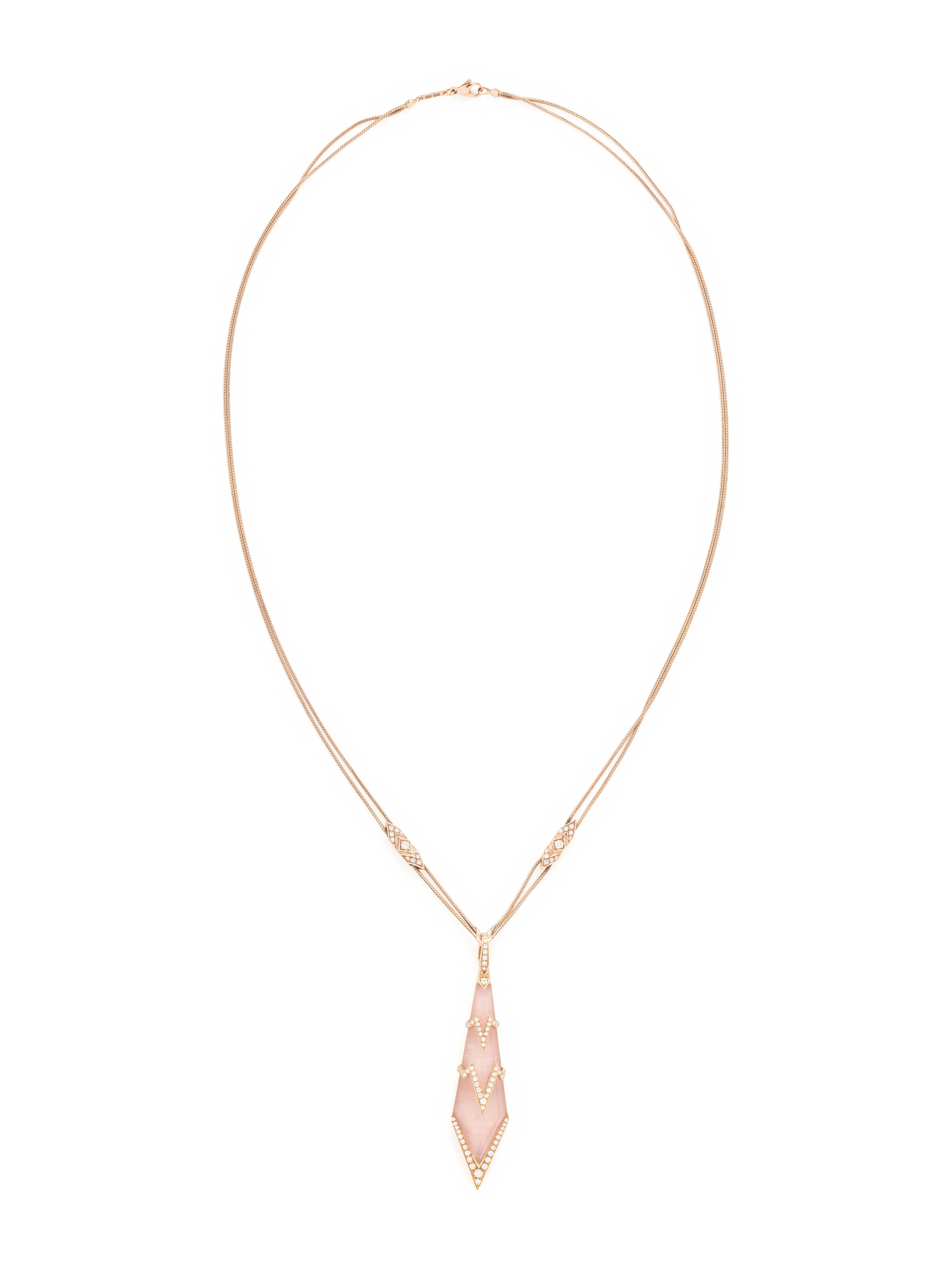 STEPHEN WEBSTER, QUARTZ AND DIAMOND 'CRYSTAL HAZE' NECKLACE