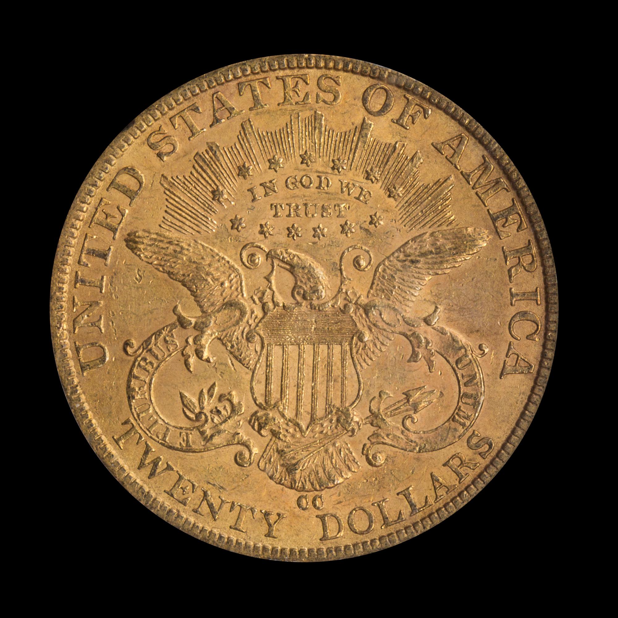 A United States 1884-CC Liberty Head $20 Gold Coin