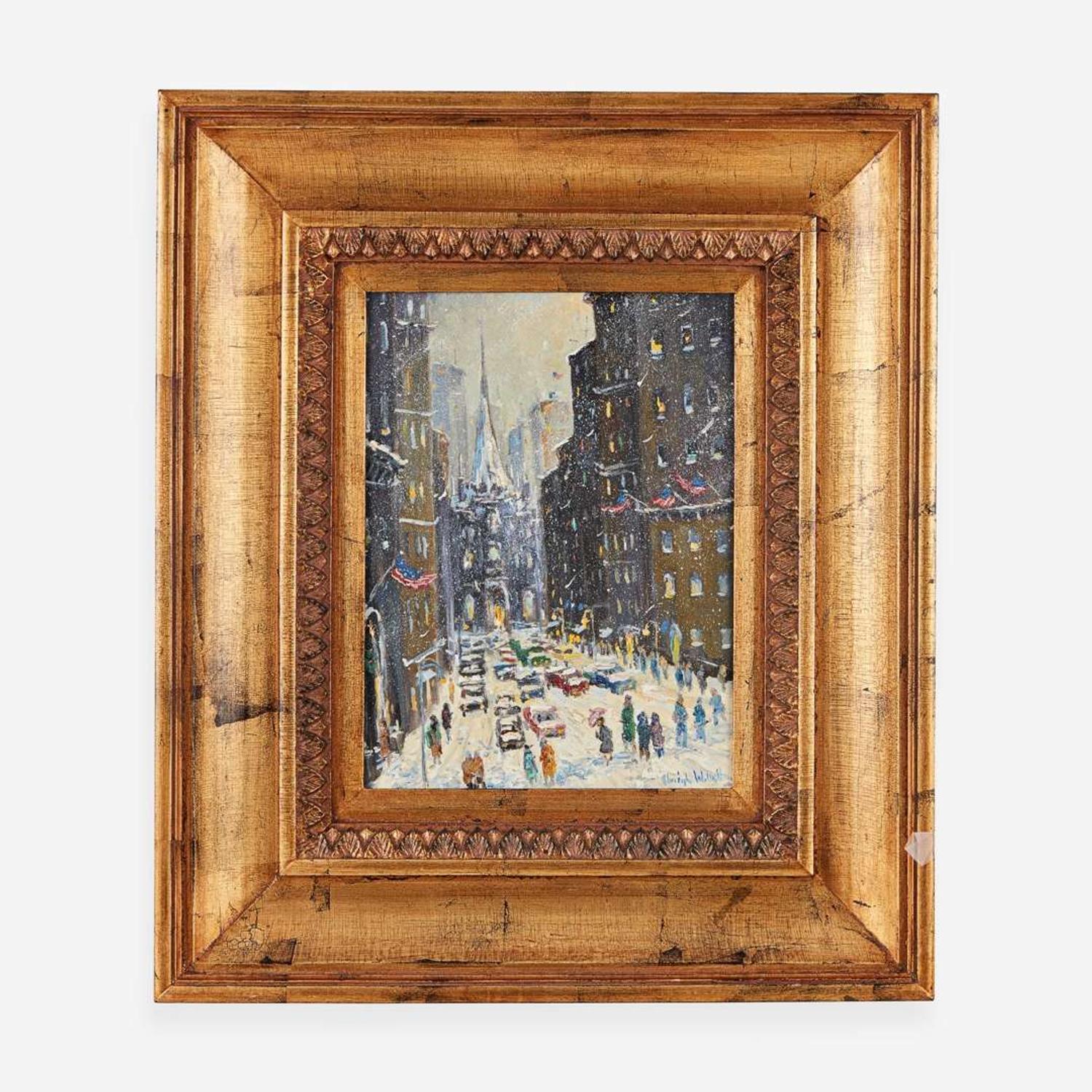 Christopher Willett (American, B. 1959) In the Shadow of Trinity Church