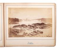 [EARLY PHOTOGRAPHY] -- [NEW YORK]. Album with photographs documenting a trip to New York, 1886.