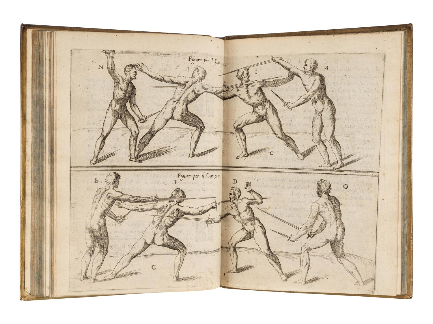 AGRIPPA, Camillo (1510s-1595). Trattato di scienza d'arme, et un dialogo in detta materia . Venice: Roberto Meghetti, 1604.