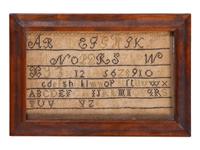 An American Needlework Alphabet Sampler
