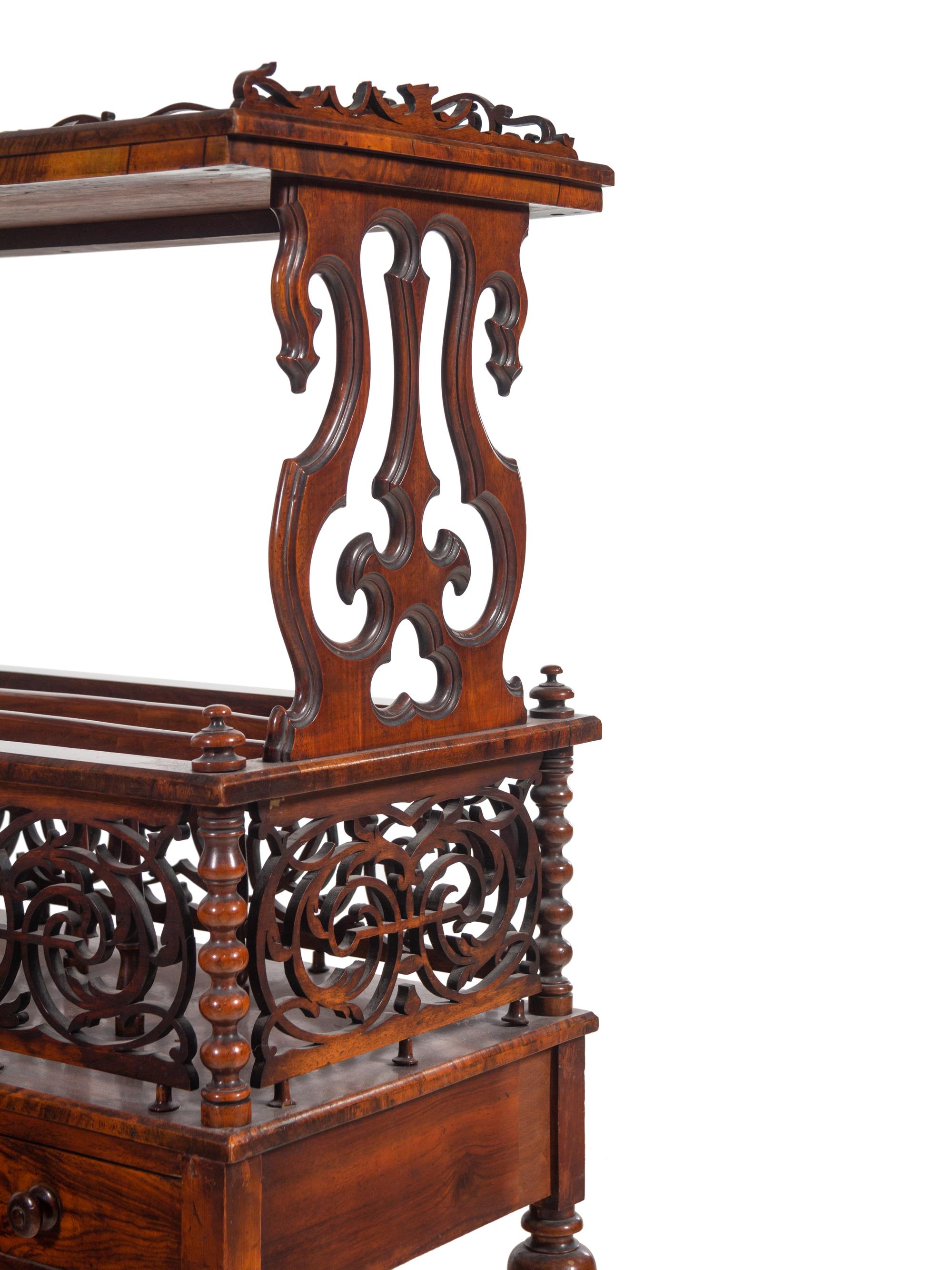 A Victorian Mahogany Canterbury Table