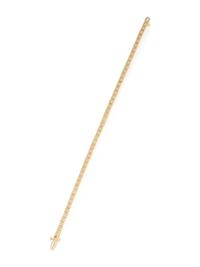 YELLOW GOLD AND DIAMOND LINE BRACELET