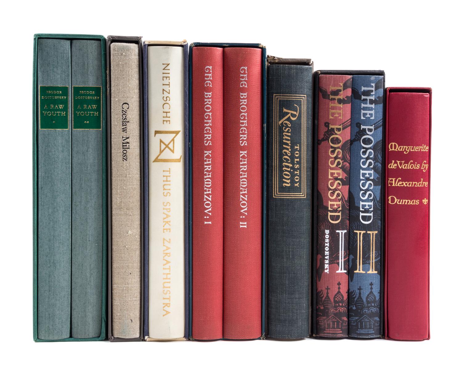 (LIMITED EDITIONS CLUB) A group of 21 books, mainly Russian and French literature.