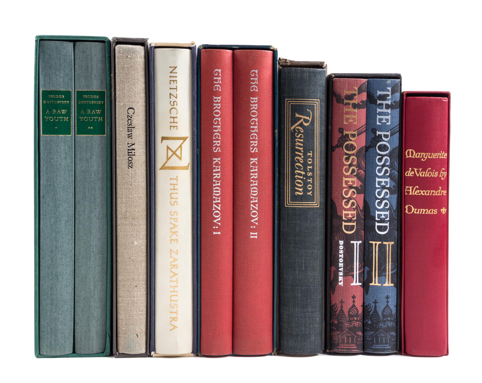 (LIMITED EDITIONS CLUB) A group of 21 books, mainly Russian and French literature.