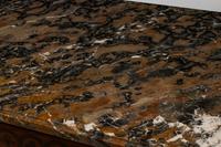 A French Transitional Marquetry Marble-Top Commode