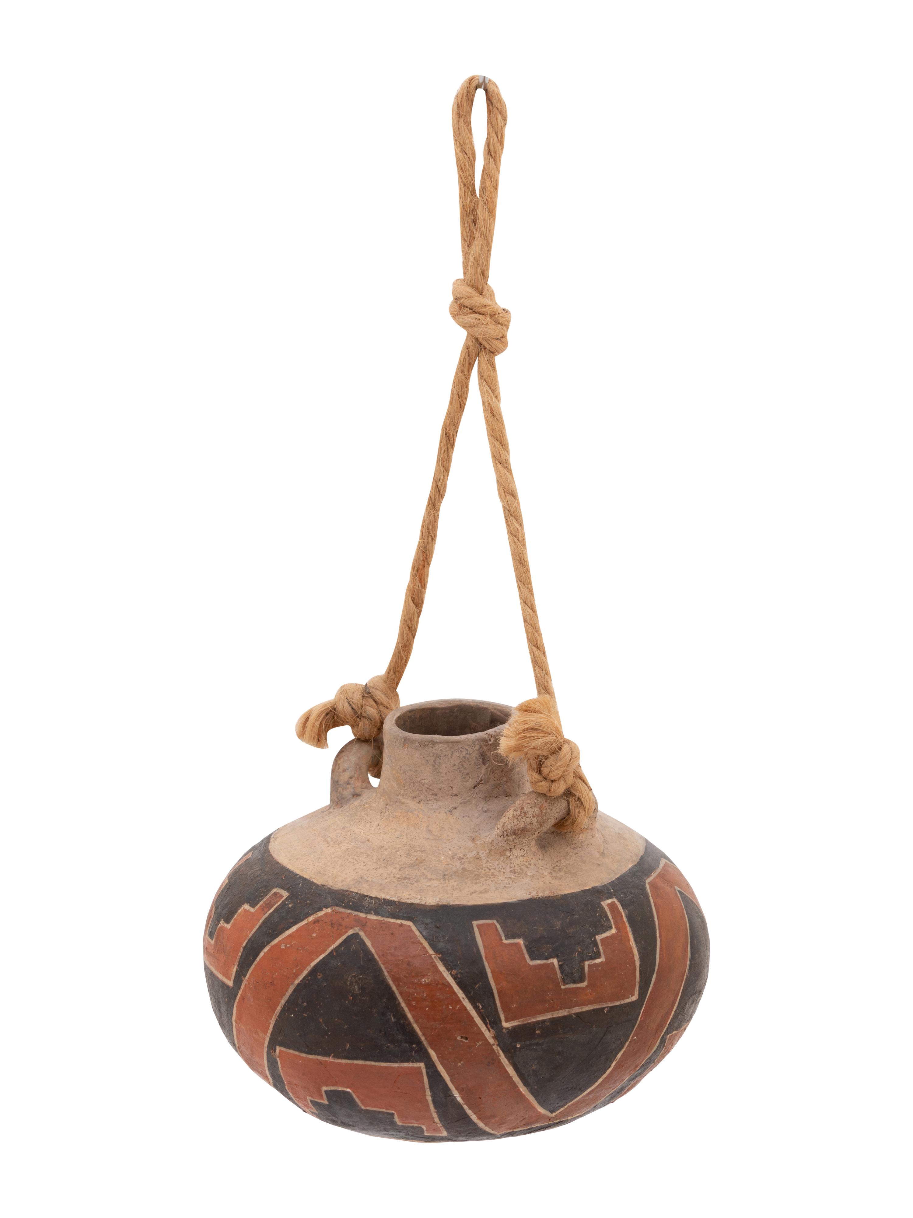 Four Mile Polychrome Pottery Canteen