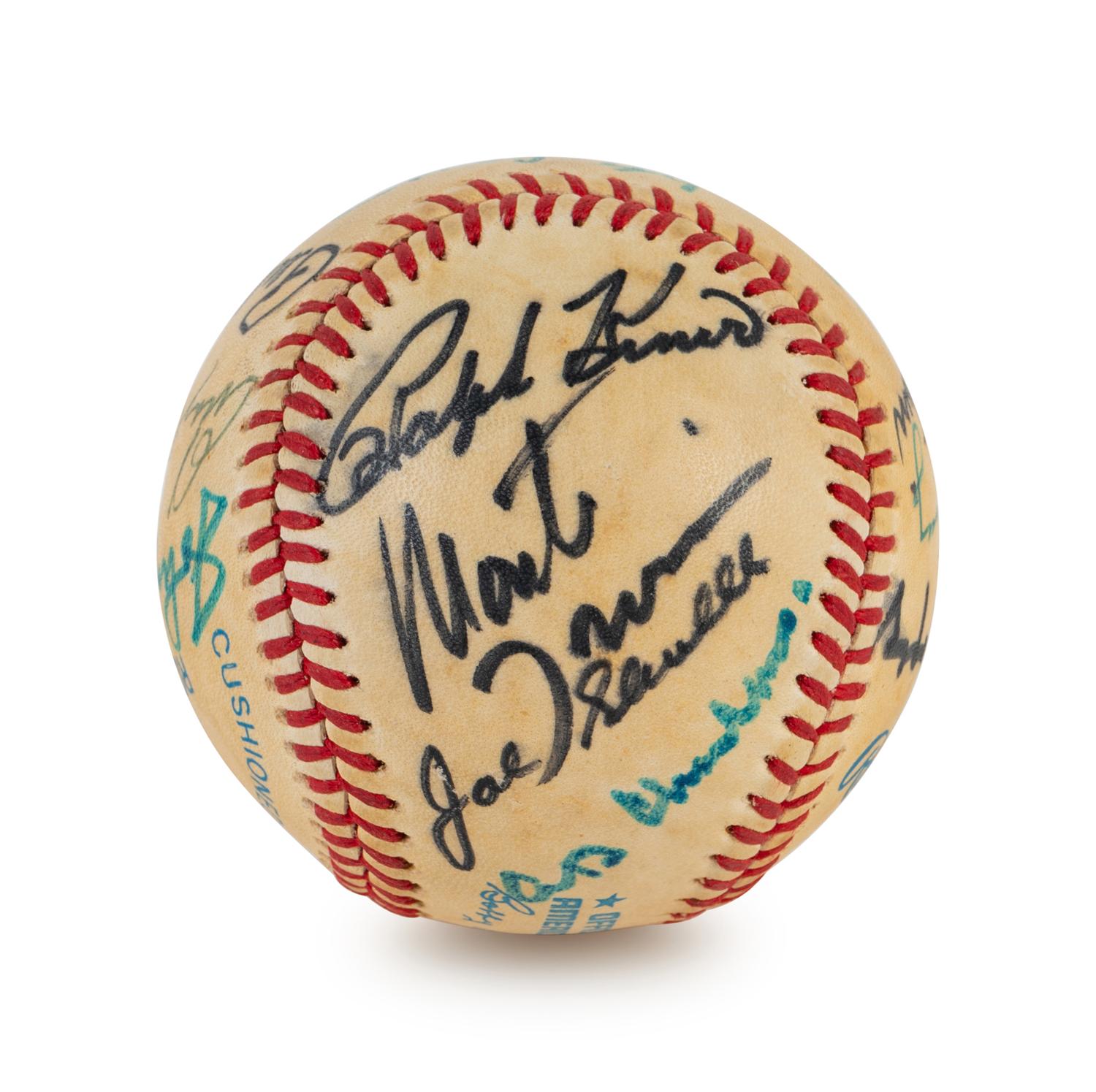 A Multi Signed Baseball Comprised of 16 Deceased Hall of Famers Including Ted Williams, (BAS Beckett Authentication Services Certified),