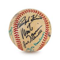 A Multi Signed Baseball Comprised of 16 Deceased Hall of Famers Including Ted Williams, (BAS Beckett Authentication Services Certified),