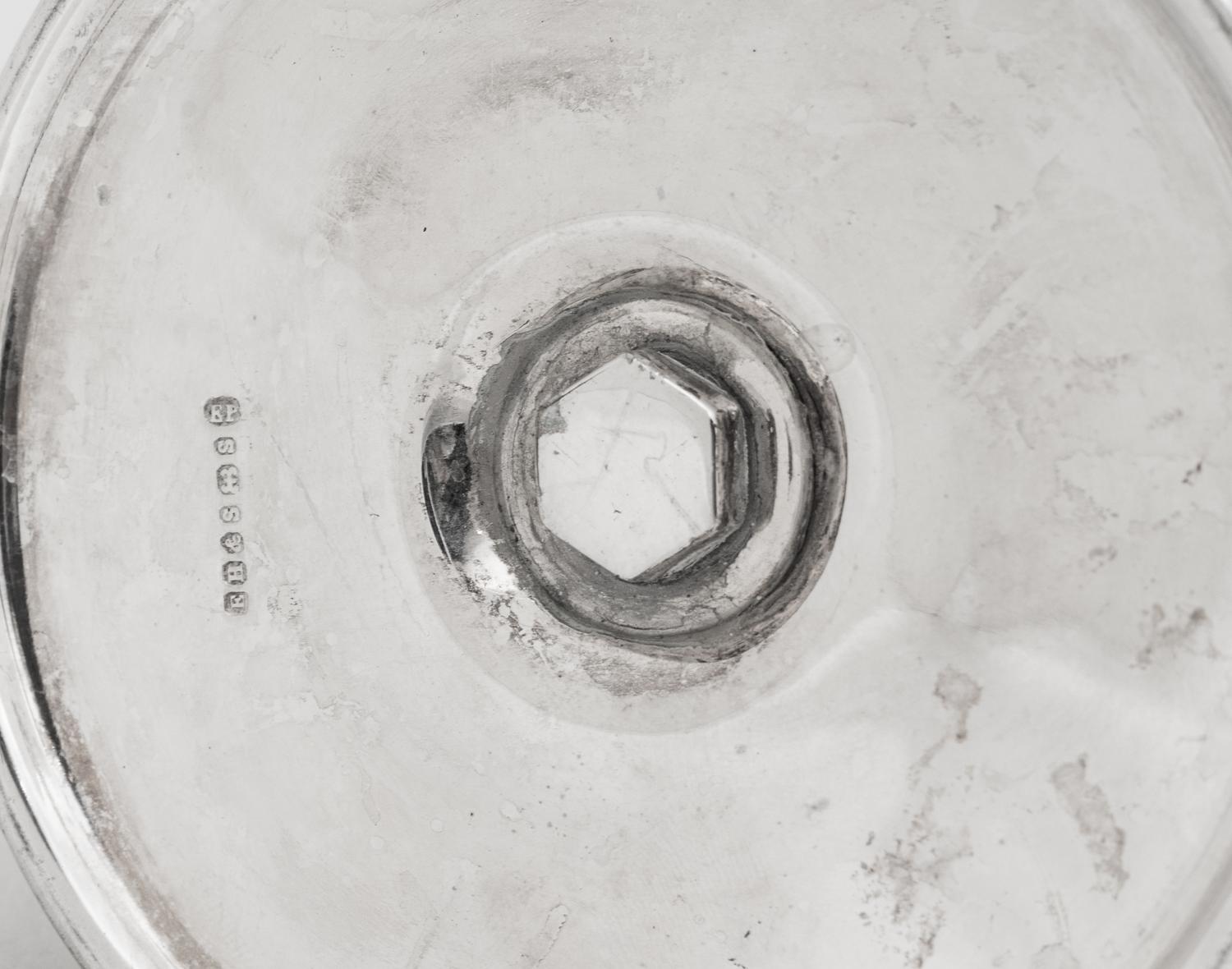 An English Silver-Plate The Thirst Extinguisher Cocktail Shaker
