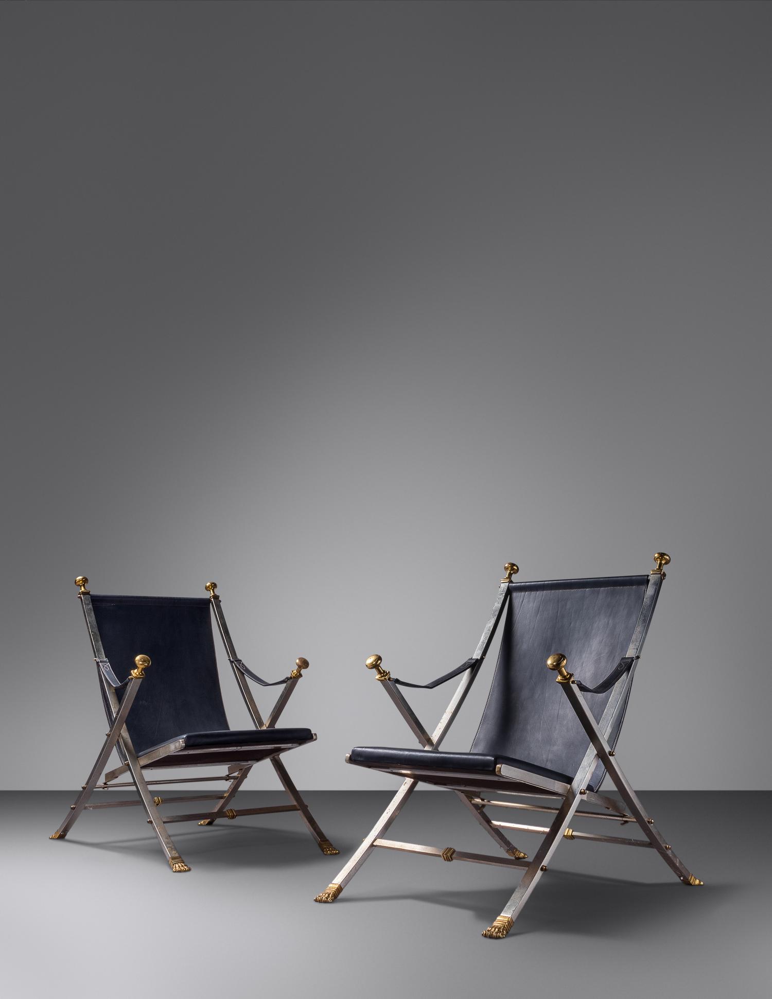 Pair of Folding Lounge Chairs
