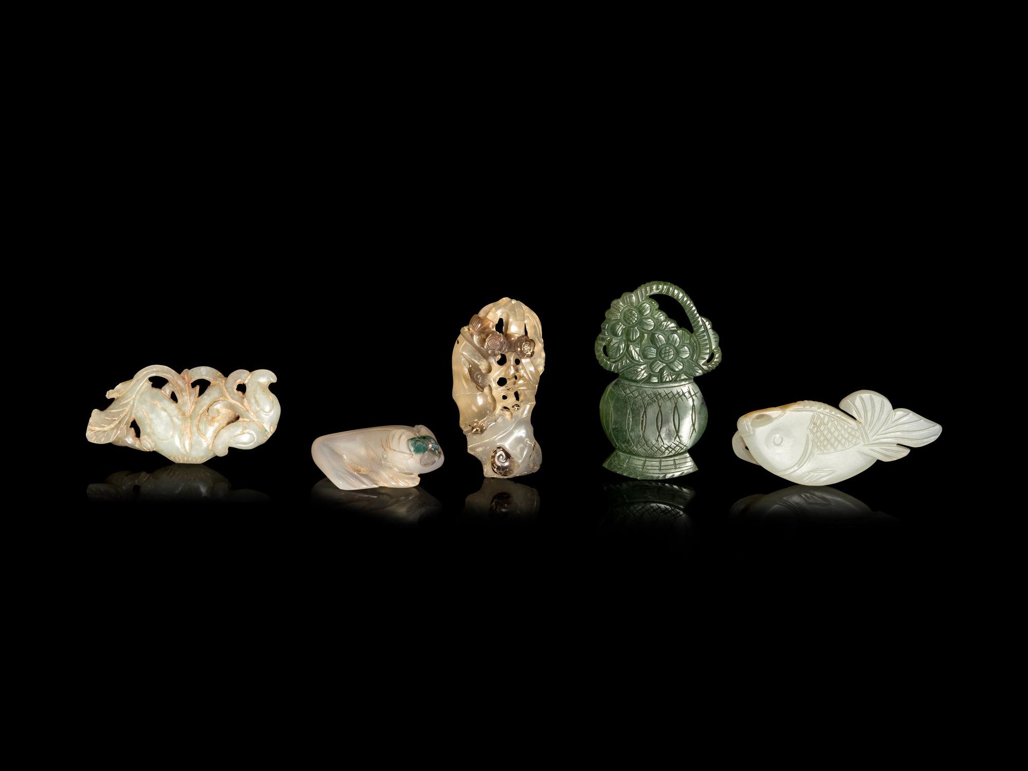 Five Chinese Jade Carvings