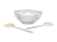 A Tiffany and Co. Silver Three-Piece Salad Set