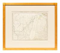 Five Framed Maps Pertaining to Louisiana and the Surrounding States